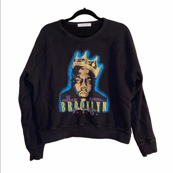 Daydreamer Tops - Daydreamer Biggie King Of Brooklyn Raglan Pullover